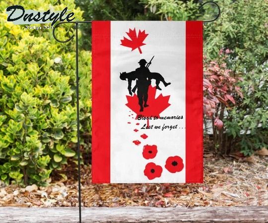 Canada veteran poppy blood to memories lest we forget flag 1