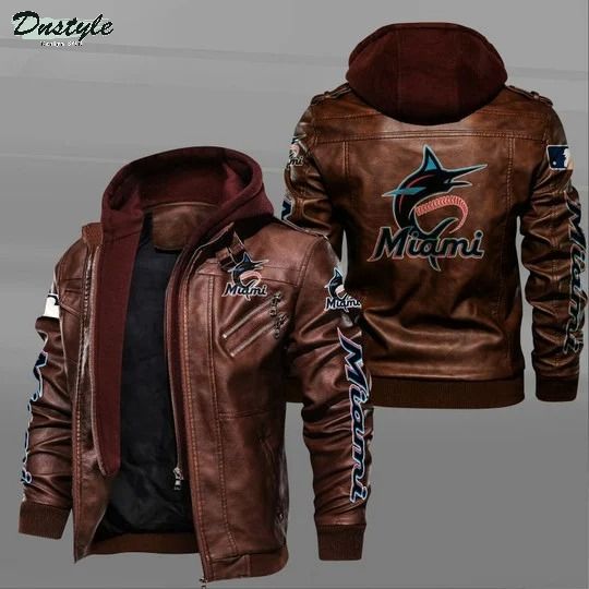 Miami Marlins leather jacket