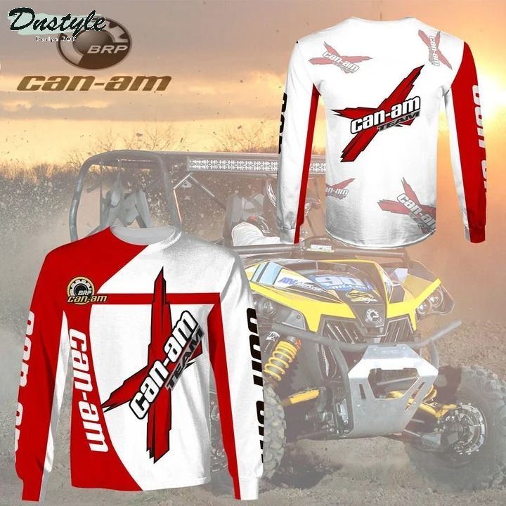 Can-Am red 3d all over printed hoodie