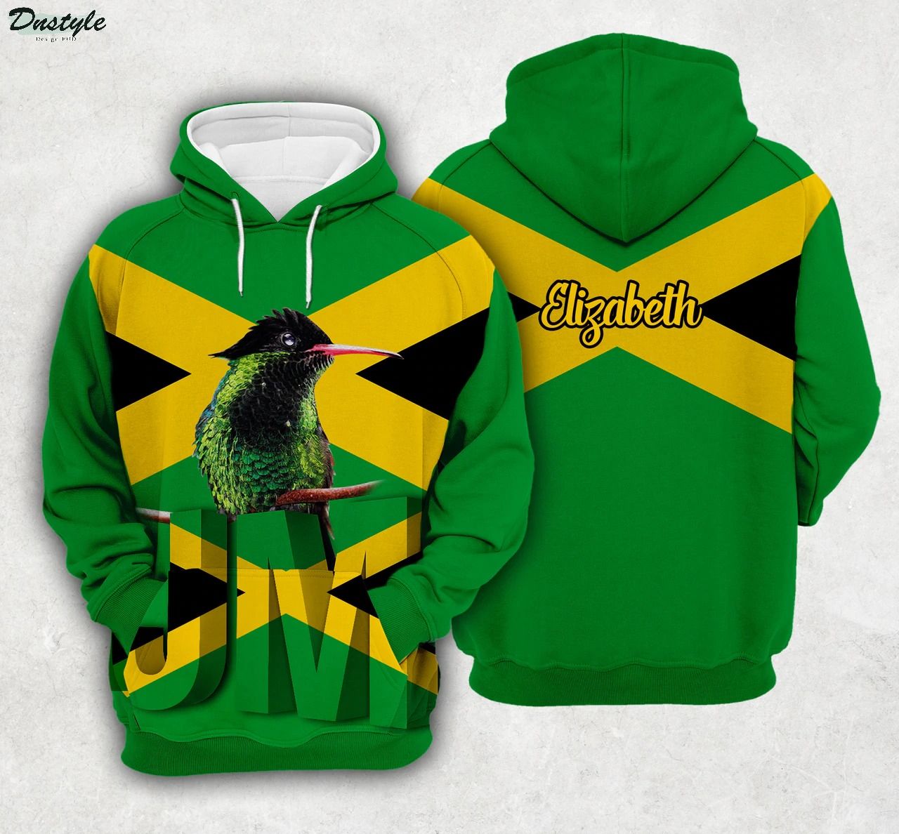 Personalized Jamaica Flag 3d All Over Printed Hoodie