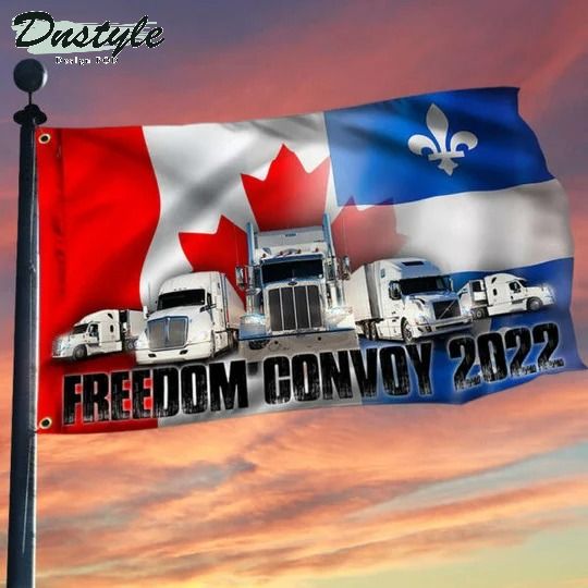 Freedom Convoy 2022 Canada Quebec Flag