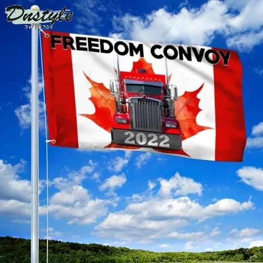 Freedom Convoy 2022 Trucker Canada Flag 1