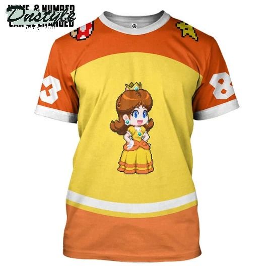 Pricess Daisy sports custom name and number 3d hoodie