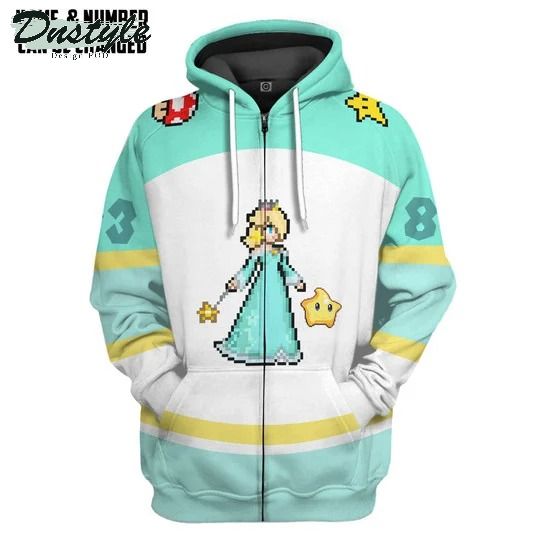 Rosalina sports custom name and number 3d hoodie