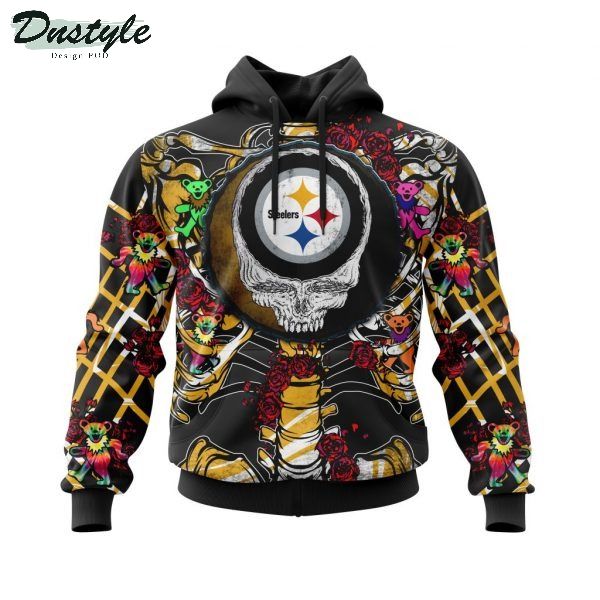 NFL Pittsburgh Steelers Mix Grateful Dead Personalized 3D Hoodie