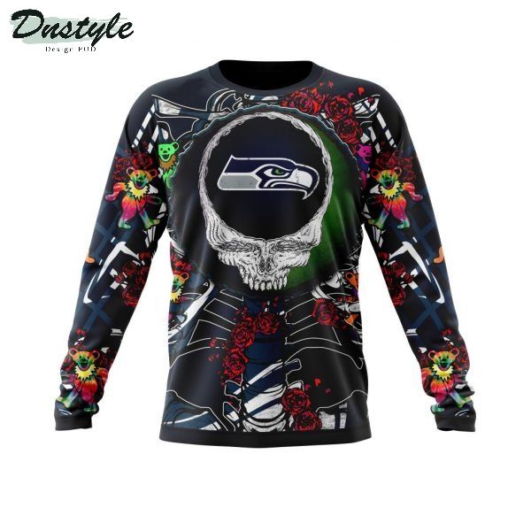 NFL Seattle Seahawks Mix Grateful Dead Personalized 3D Hoodie