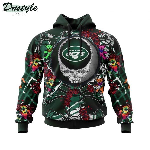 NFL New York Jets Mix Grateful Dead Personalized 3D Hoodie