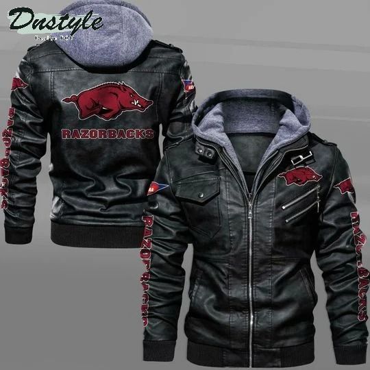 Arkansas Razorbacks leather jacket
