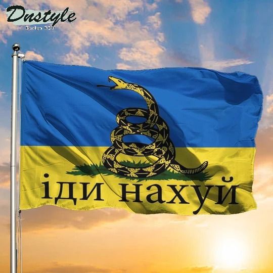Gadsden Ukraine Flag Snake Don't Tread On Me Ukranian Flag