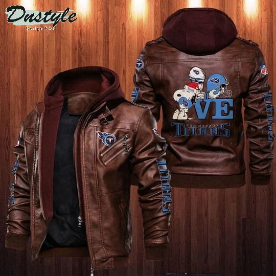 Tennessee Titans NFL Snoopy leather jacket