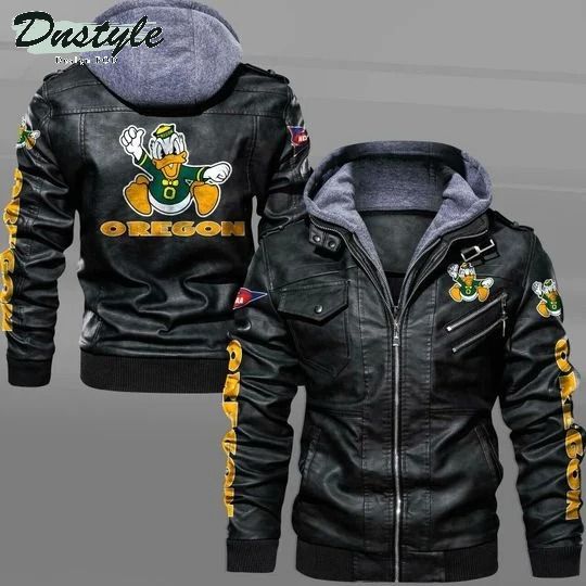Oregon Ducks NCAA leather jacket