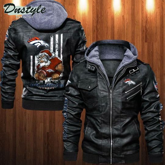 Denver Broncos NFL santa leather jacket