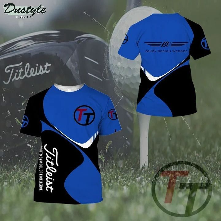 Titleist blue 3d all over printed hoodie