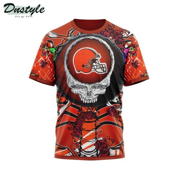NFL Cleveland Browns Mix Grateful Dead Personalized 3D Hoodie