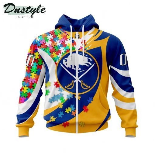 NHL Buffalo Sabres Autism Awareness Personalized 3d Print Hoodie