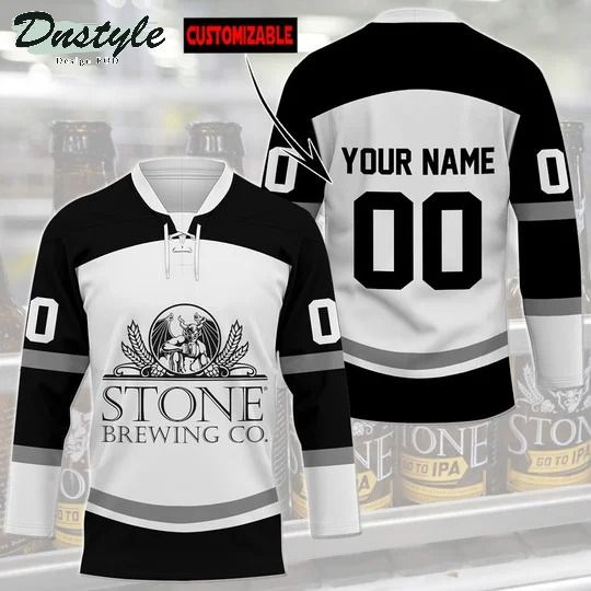 Stone Brewing custom name and number hockey jersey