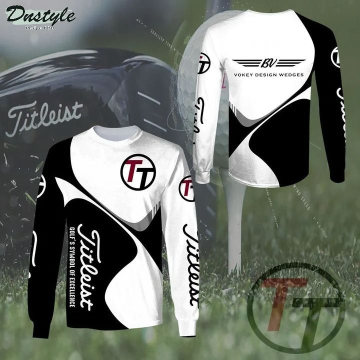 Titleist white 3d all over printed hoodie