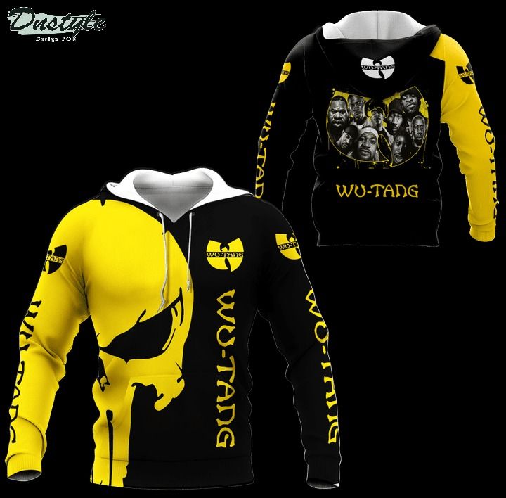 Wu-tang yellow 3d all over printed hoodie