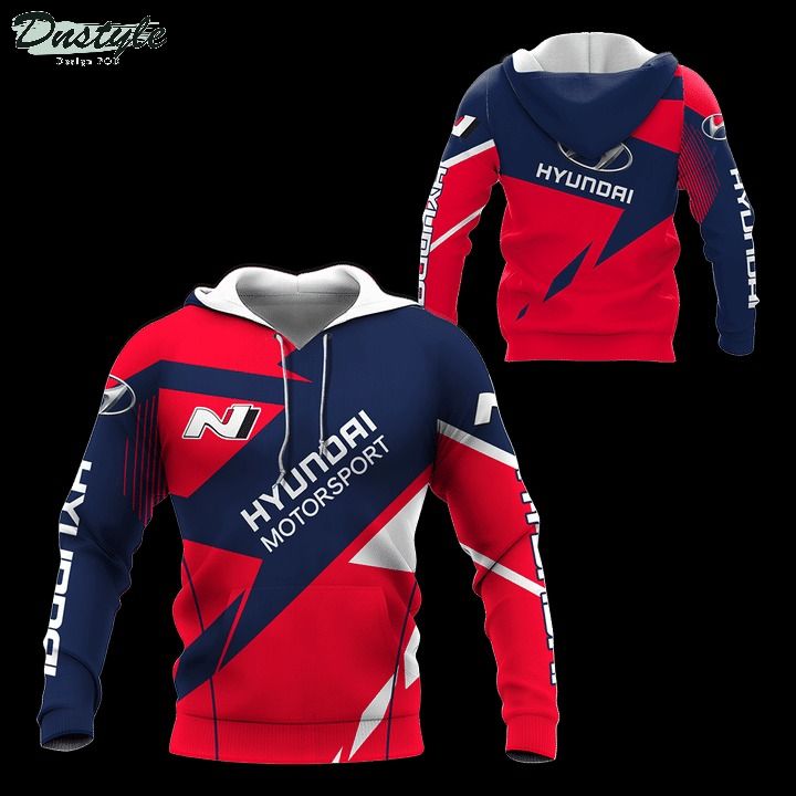 Huyndai motorsport  3d all over printed hoodie