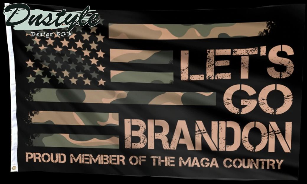 Let's go brandon proud member of the maga country flag 3