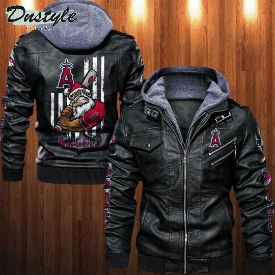 Los Angeles Angels MLB santa leather jacket