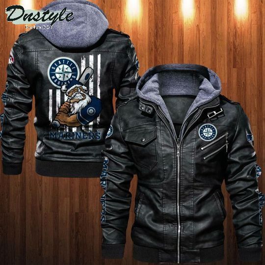 Seattle Mariners MLB santa leather jacket