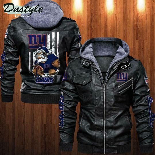 New York Giants NFL santa leather jacket