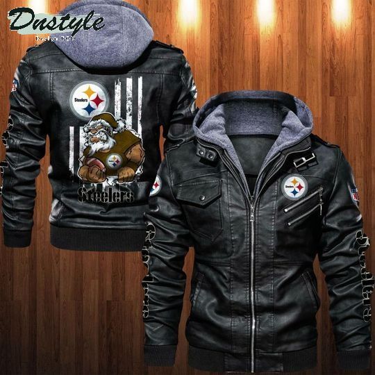 Pittsburgh Steelers NFL santa leather jacket