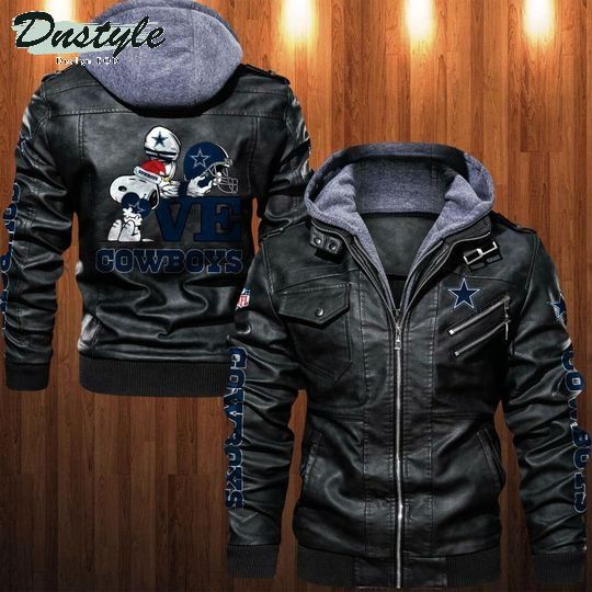 Dallas Cowboys NFL Snoopy leather jacket