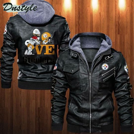 Pittsburgh Steelers NFL Snoopy leather jacket