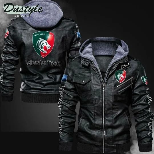 Leicester Tigers rugby leather jacket
