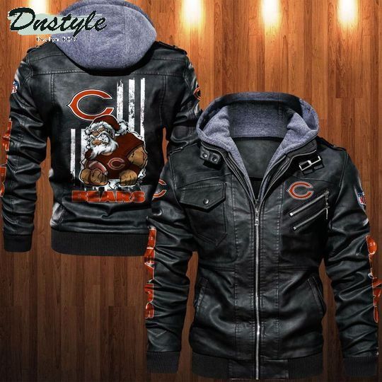 Chicago Bears NFL santa leather jacket