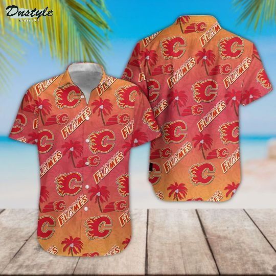 Calgary Flames hawaiian shirt