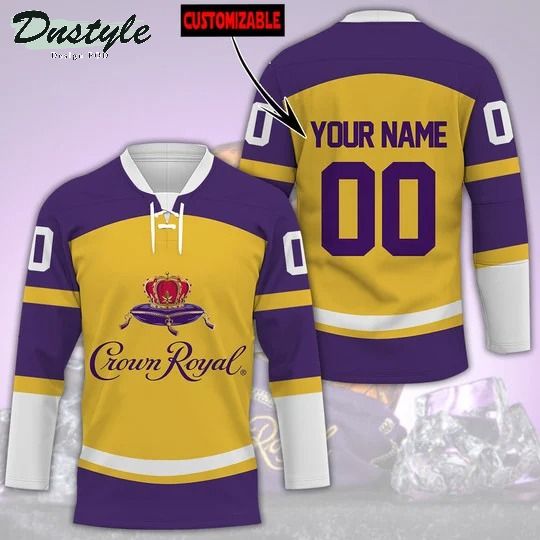 Crown royal custom name and number hockey jersey