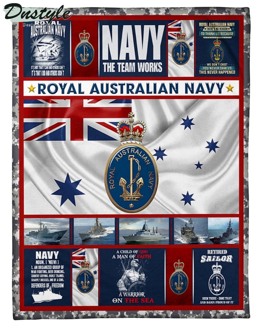 Royal Australian Navy fleece blanket