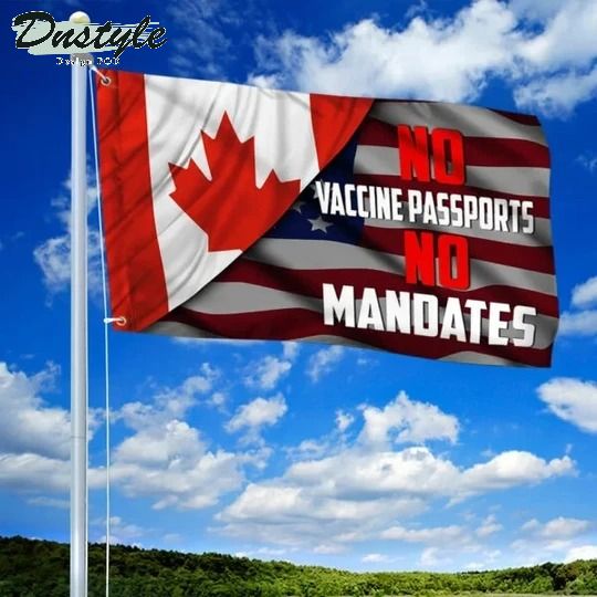 Trucker Freedom Convoy No Vaccine Passports No Mandates Canada Inside American Flag