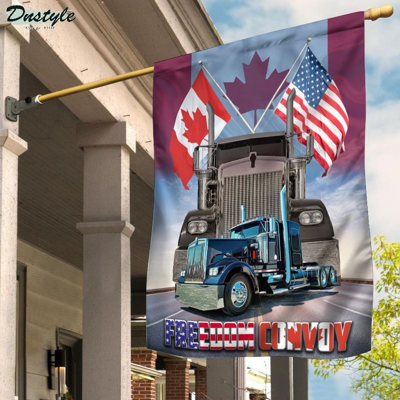 Truckers Freedom Convoy Canada American Flag
