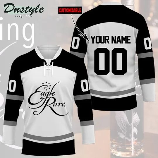 Eagle Rare Bourbon Whiskey custom name and number hockey jersey