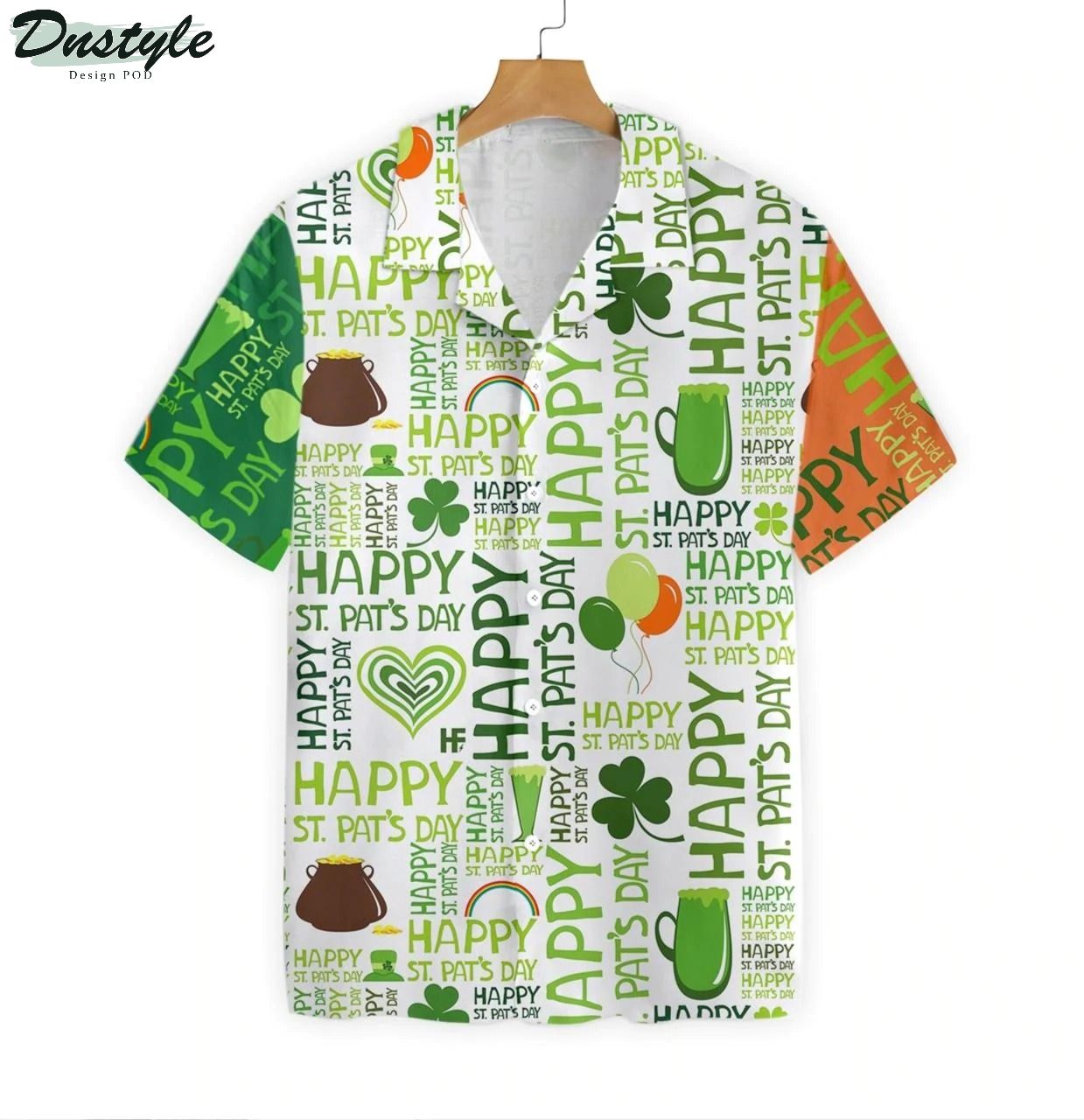 Happy saint patrick's day Irish Ireland hawaiian shirt