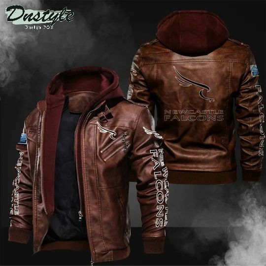 Newcastle Falcons leather jacket