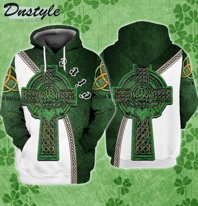 Irish woman green lucky life 3d printed hoodie