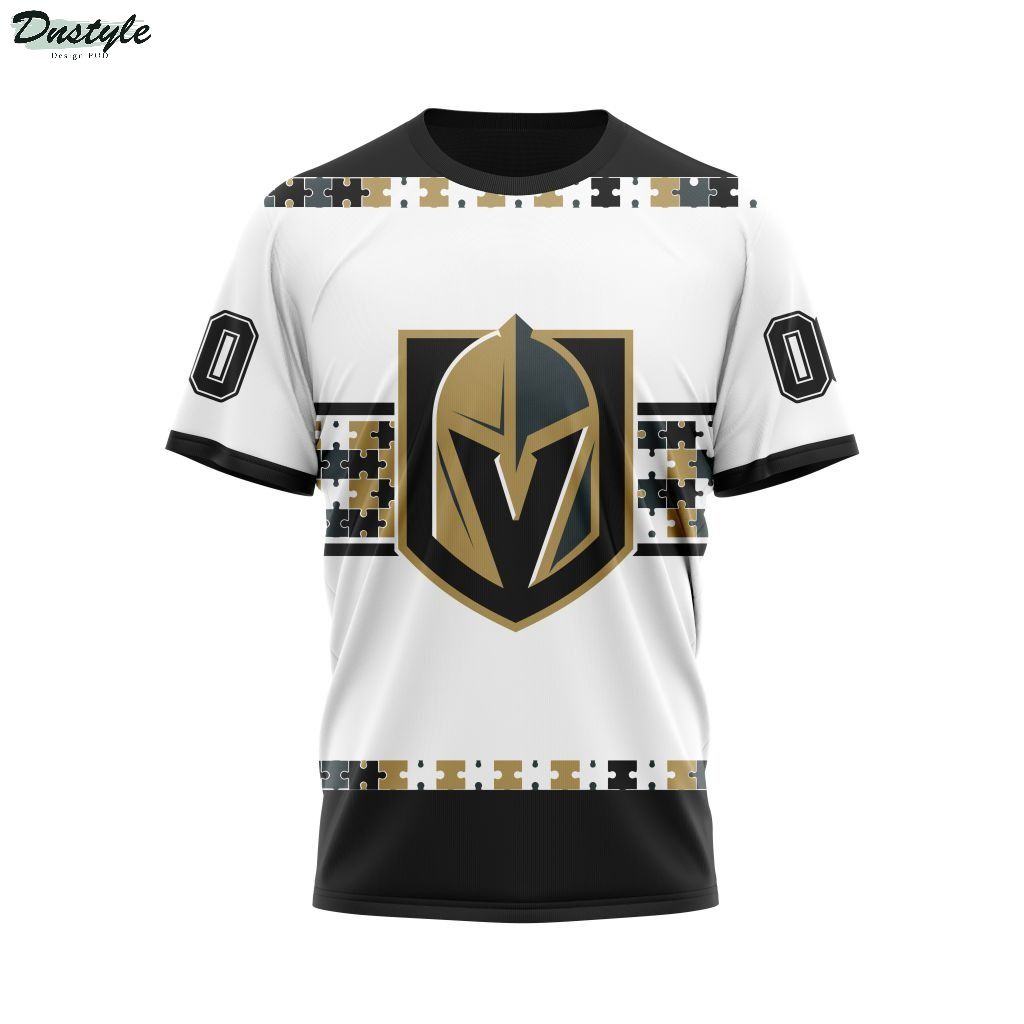 NHL Vegas Golden Knights Autism Awareness Personalized 3d Print Hoodie