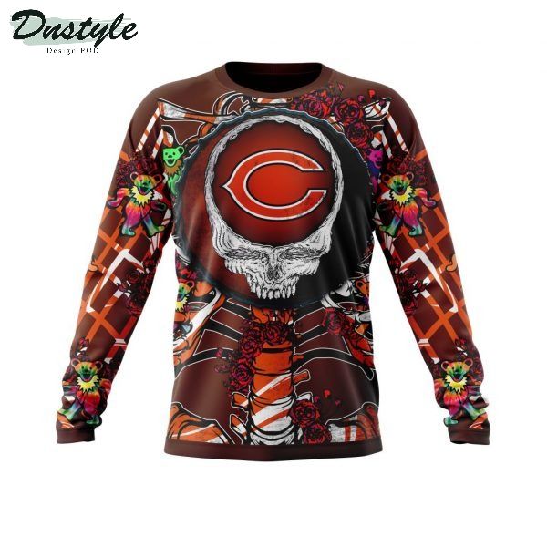 NFL Chicago Bears Mix Grateful Dead Personalized 3D Hoodie