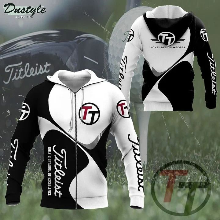 Titleist white 3d all over printed hoodie