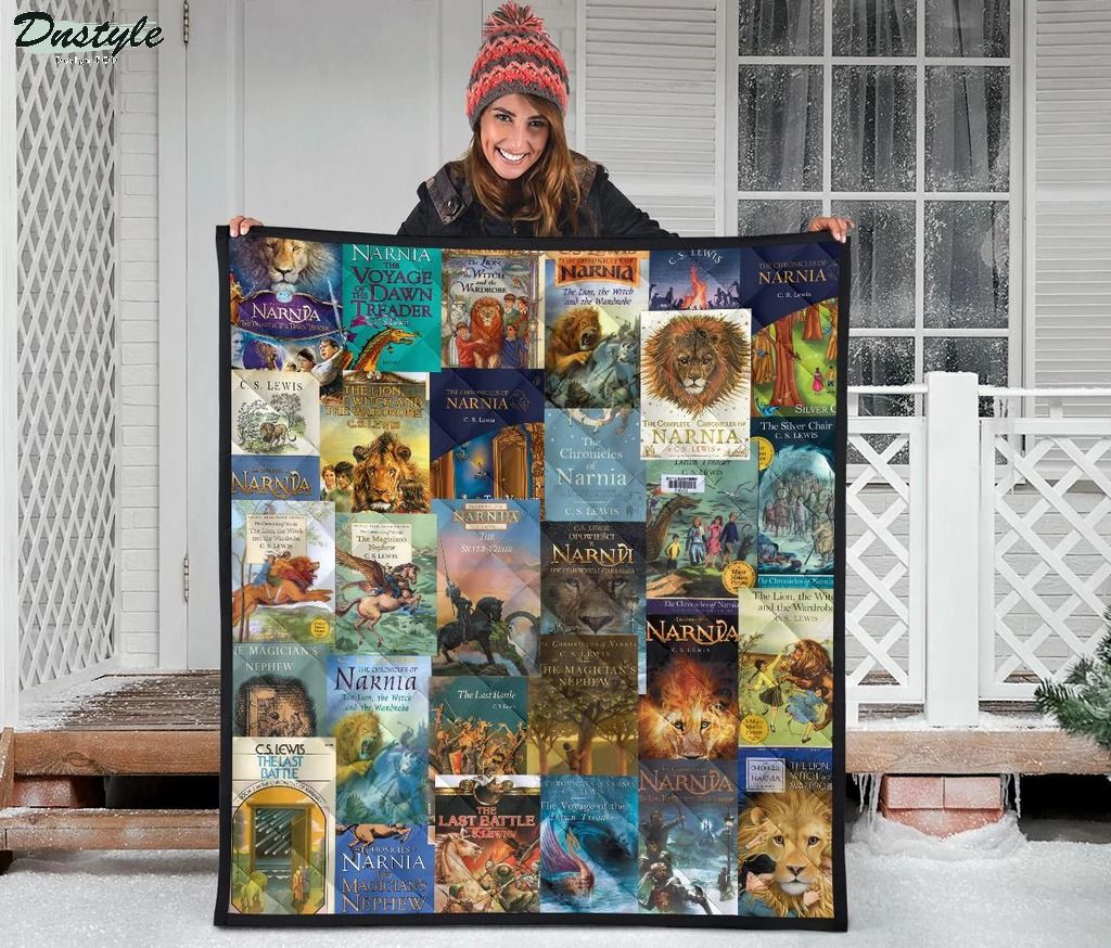 Narnia Book Series Book Covers Quilt