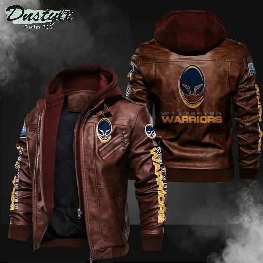 Worcester Warriors rugby leather jacket