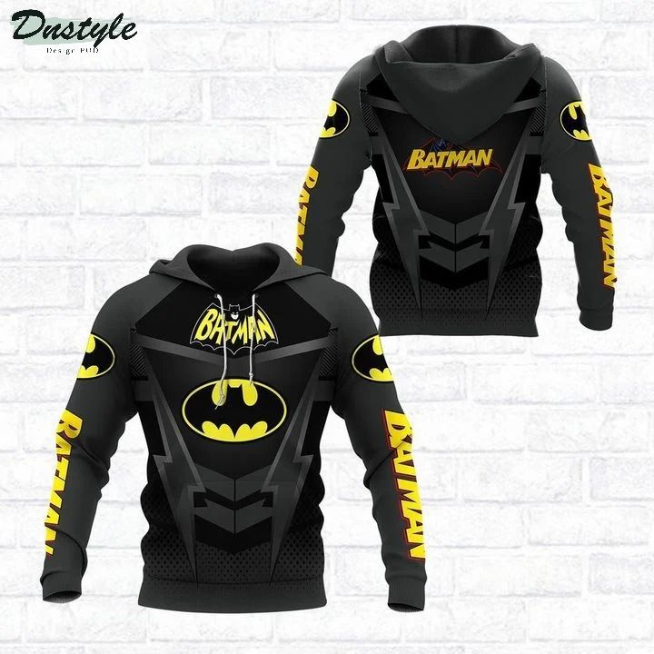 Batman black 3d all over printed hoodie