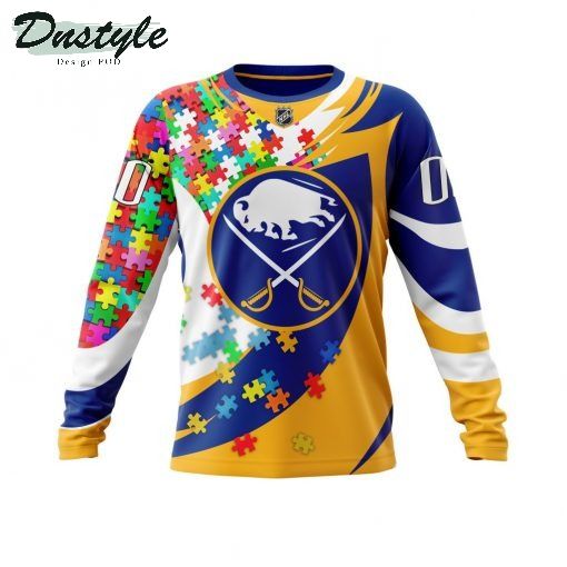 NHL Buffalo Sabres Autism Awareness Personalized 3d Print Hoodie