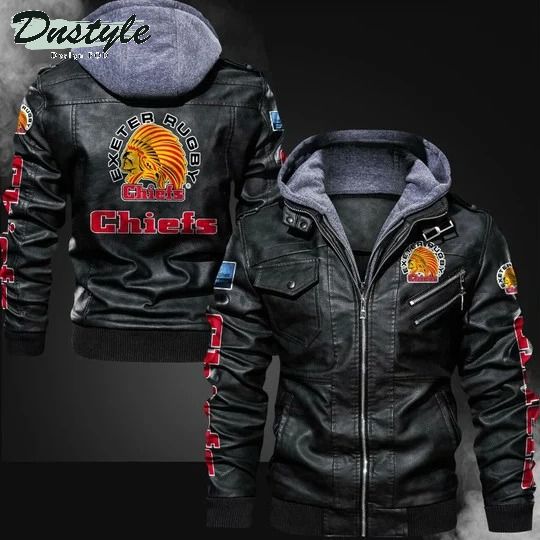 Exeter Chiefs rugby leather jacket