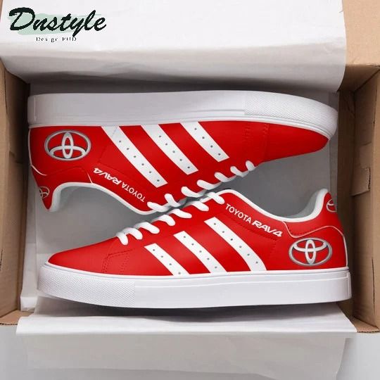 Toyota RAV4 red Stan Smith low top shoes